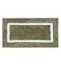 Polyester Machine Made  60 x 40 Inches Bath Mat, Olive