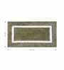 Polyester Machine Made  60 x 40 Inches Bath Mat, Olive