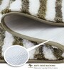 Polyester Machine Made  60 x 40 Inches Bath Mat, Olive