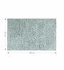 Polyester Machine Made  80 x 50 Inches Bath Mat, Green White
