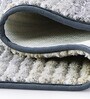 Polyester Machine Made  80 x 50 Inches Bath Mat, Grey