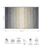 Polyester Machine Made  80 x 50 Inches Bath Mat, Grey
