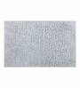 Polyester Machine Made  80 x 50 Inches Bath Mat, Grey White
