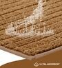 Polyester Machine Made  85 x 55 Inches Bath Mat, Gold