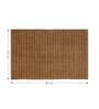 Polyester Machine Made  85 x 55 Inches Bath Mat, Gold
