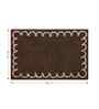 Brown Polyester Machine Made 60x40 cm Bath Mat