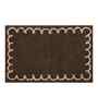 Brown Polyester Machine Made 60x40 cm Bath Mat
