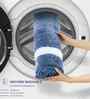 Ashley Blue Polyester Machine Made 60x40 cm Bath Mat