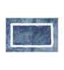 Ashley Blue Polyester Machine Made 60x40 cm Bath Mat