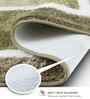 Olive Polyester Machine Made 60x40 cm Bath Mat