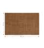 Gold Polyester Machine Made 85x55 cm Bath Mat