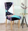 Multicolor Printed Polyester 15x19 Inches Stretchable Chair Cover