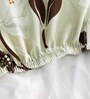 Brown Floral Polyester 15x19 Inches Stretchable Chair Cover