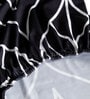Black Printed Polyester 19x15 Inch Stretchable Chair Cover
