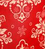 Red Printed Polyester 15x19 Inches Stretchable Chair Cover