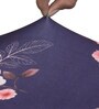 Purple Printed Polyester 15x19 Inches Stretchable Chair Cover