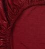 Maroon Solid Polyester 15x19 Inches Stretchable Chair Cover