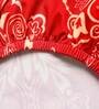 Red Printed Polyester 15x19 Inches Stretchable Chair Cover