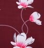 Maroon Florals Polyester 15x19 Inches Stretchable Chair Covers (Set of 4)