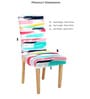 Multicolor Printed Polyester 15 x 19 Inches Stretchable Chair Covers (Set of 4)