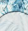 Blue Printed Polyester 15x19 Inches Stretchable Chair Covers (Set of 4)