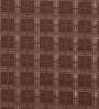 Brown Checkered Polyester 15x19 Inches Stretchable Chair Covers (Set of 4)