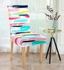 Multicolor Printed Polyester 15 x 19 Inches Stretchable Chair Covers (Set of 4)