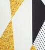 Yellow Printed Polyester 15 x 19 Inches Stretchable Chair Covers (Set of 4)