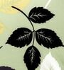 Green Leaf Printed Polyester 15x19 Inches Stretchable Chair Covers (Set of 6)