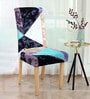 Multicolor Printed Polyester 15 x 19 Inches Stretchable Chair Covers (Set of 6)