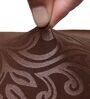 Brown Traditional Polyester 15x19 Inch Stretchable Chair Covers (Set of 6)