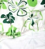 Green Printed Polyester 15x19 Inches Stretchable Chair Covers (Set of 6)