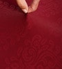Maroon Printed Polyester 15x19 Inch Stretchable Chair Covers (Pack of 6)