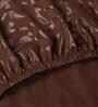 Brown Geometric Polyester 15x19 Inches Stretchable Chair Covers (Pack of 8)