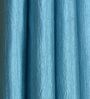 Black Solid Polyester 5 Ft Semisheer Eyelet Window Curtains (Set of 2)