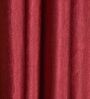 Maroon Solid Polyester 9 Ft Semisheer Eyelet Door Curtains (Set of 2)