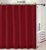 Maroon Shower Polyester 7 Ft Semisheer Eyelet Shower Curtain