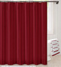 Maroon Shower Polyester 7 Ft Semisheer Eyelet Shower Curtain