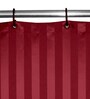 Maroon Shower Polyester 7 Ft Semisheer Eyelet Shower Curtain