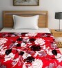 Red Polyester 210 GSM Single Bed Ac Room Blanket