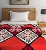 Red Polyester 210 GSM Single Bed Ac Room Blanket
