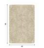 Polyester Solid Machine Made Carpet, 4 x 6 feet, Beige