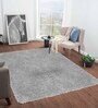 Polyester Solid Machine Made Carpet, 4 x 6 feet, Grey