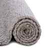 Polyester Solid Machine Made Carpet, 4 X 6 Feet, Light Grey