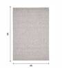 Polyester Solid Machine Made Carpet, 4 X 6 Feet, Light Grey