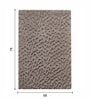 Polyester Solid Machine Made Carpet, 5 X 7 Feet, Brown