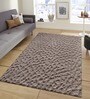 Polyester Solid Machine Made Carpet, 5 x 7 feet, Brown