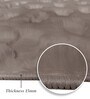 Polyester Solid Machine Made Carpet, 5 x 7 feet, Brown