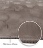 Polyester Solid Machine Made Carpet, 5 X 7 Feet, Brown