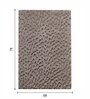 Polyester Solid Machine Made Carpet, 5 x 7 feet, Brown